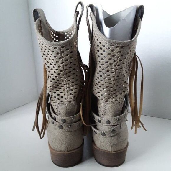 Coconuts by Matisse Women's Boot size 7M Faux Leather Fringe - Picture 11 of 12
